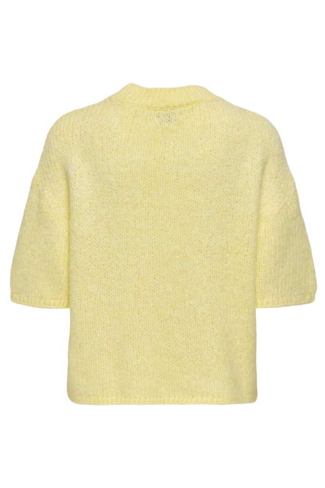 JDYLINEA S/S PULLOVER O-NECK KNT 15367237 Pastel Yellow